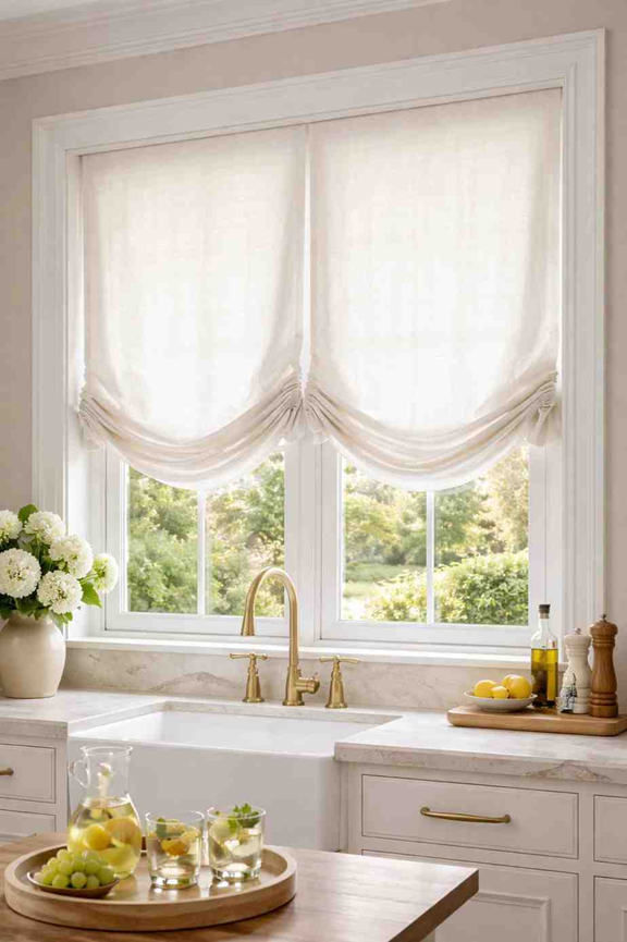 Relaxed Roman Blinds