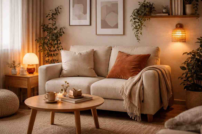 Cozy custom made loveseat sofa designed for compact two-person seating