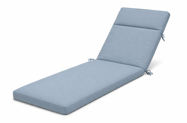 High-density foam sunbed cushion upholstery with custom fit