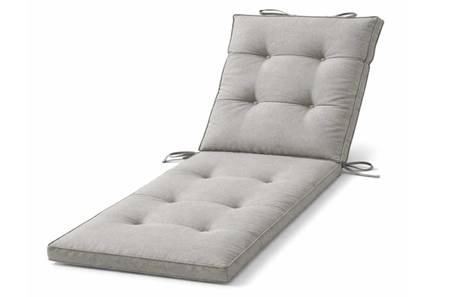 Fabric sunbed cushion upholstery with soft and breathable material