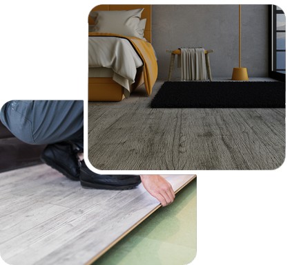 Professional vinyl flooring installation in Dubai with expert fitting and clean finish