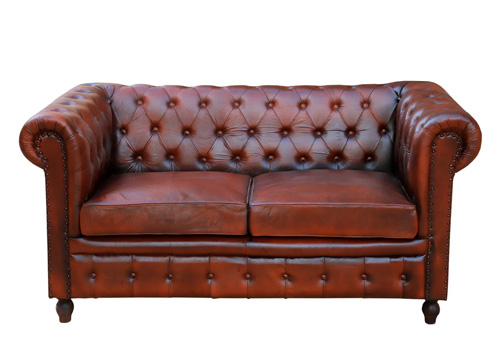 Genuine leather sofa upholstery with classic look and durable construction