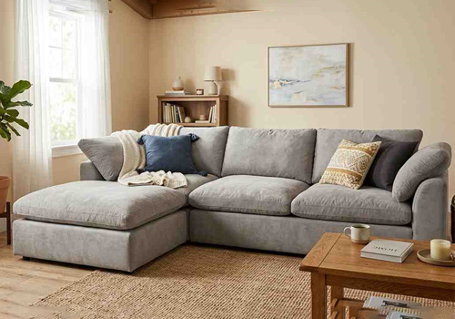 Microfiber fabric sofa upholstery – soft, stain-resistant and easy to clean for everyday use