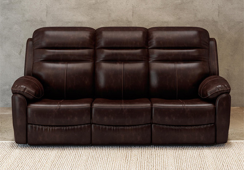 Nappa leather sofa upholstery with ultra-soft texture and premium finish