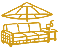 Outdoor sofa Upholstery