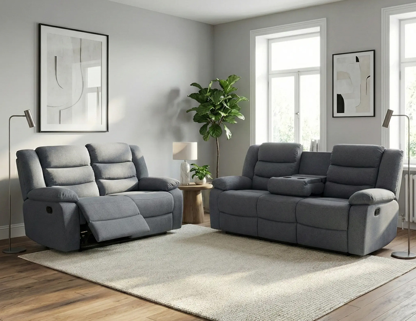 Reclining sofa upholstery with comfortable seating and smooth reclining function