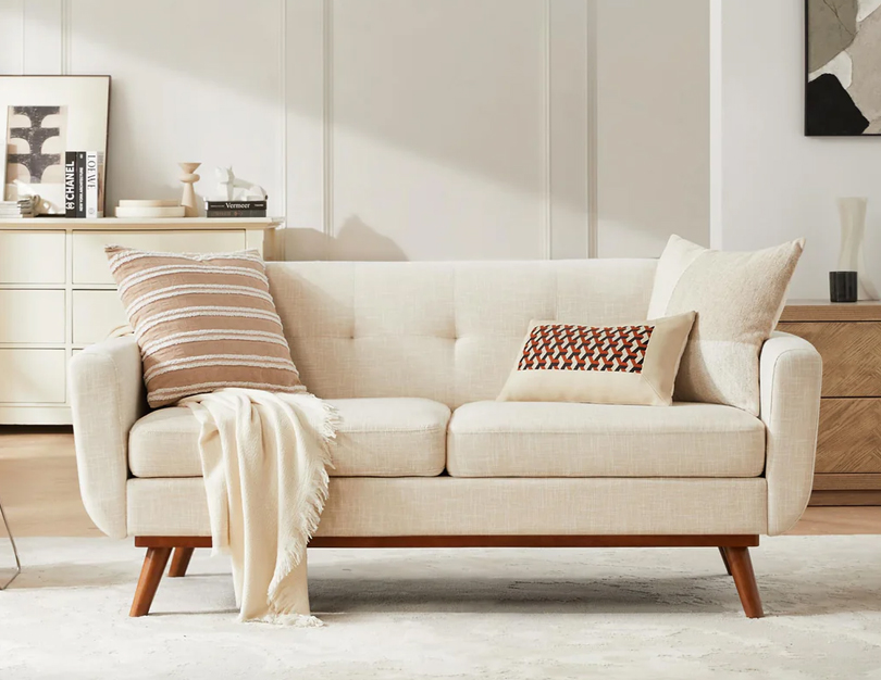 Loveseat sofa upholstery with compact design for small and cozy spaces