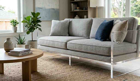 Acrylic fabric furniture upholstery with soft and durable material